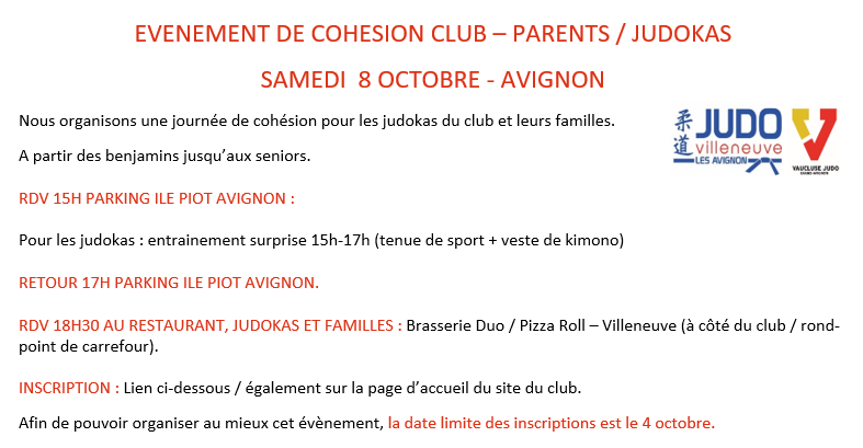 Journee de cohesion club 2022 2023